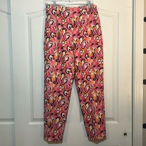 NWT ZARA Paisley Floral Straight Leg High Waist Pants
